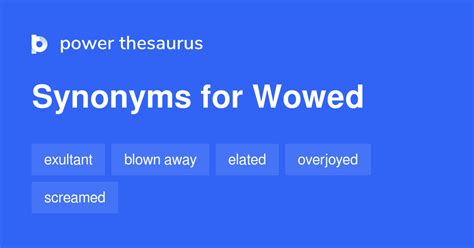 wowed synonym